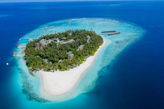 Emerald Maldives Water Villas Above Crystal Coral Lagoon