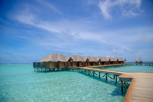 Quench Maldives Sunset Villas Over Turquoise Lagoon Paradise